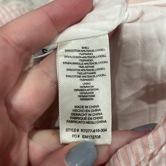 Cloth & Stone By Anthropologie Pink Striped Mini Wrap Skirt - Picture 7 of 11